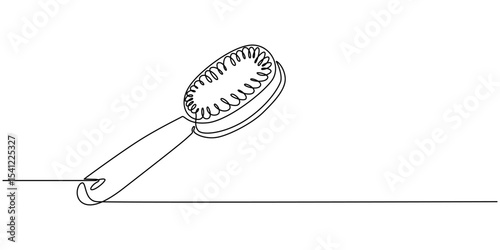 Hair Brush with Bristles, Hair comb, Hair Style Silhouette - Cut Out Vector Icon, Hairbrush one line art drawing, hair brush continuous one line drawing, Hairbrush line art drawing, Vector drawings