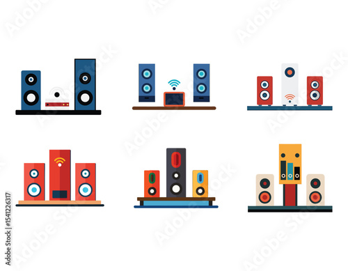 high end wireless speakers on a shelf