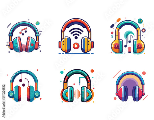 High-tech headphones with noise-cancellation features