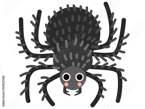 Cartoon Illustration of a Spider