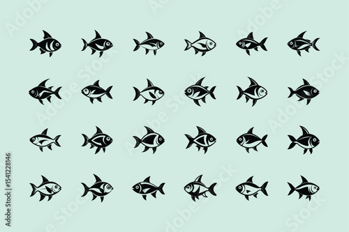 Lemon Tetra,  aquarium fish, vector art illustration
