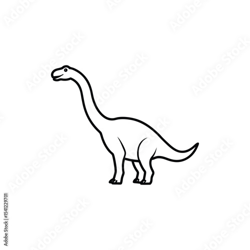 Dinosaur animal vector art illustration