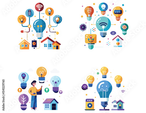 Smart Home Light Bulbs Controlled by Voice