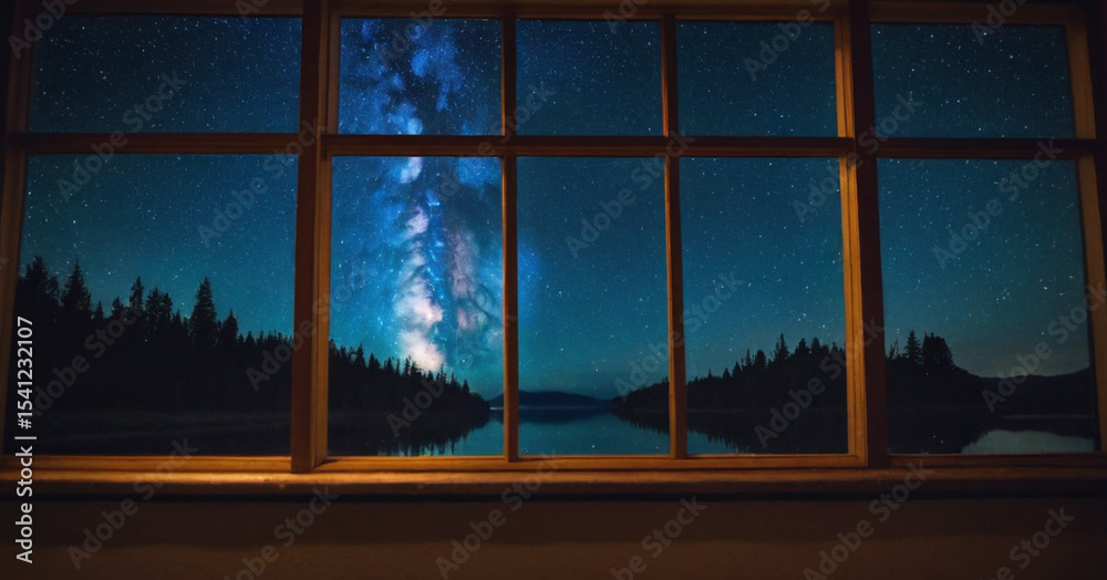 Fototapeta premium night blue sky background and star