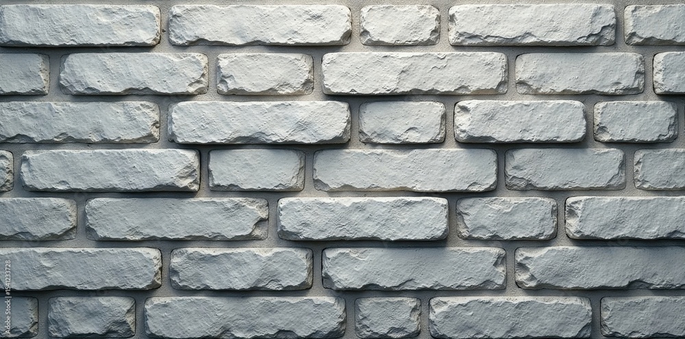 Obraz premium Offset grey bricks, showing mortar lines, clean pattern , minimalist, pattern, offset pattern