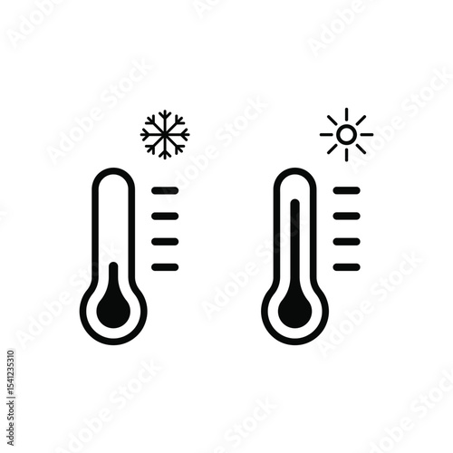 thermometer icon set
