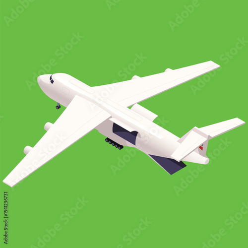vector illustration of a plane