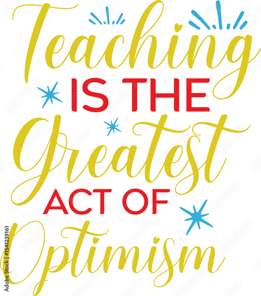 Fototapeta premium World Teacher's Day Typography Design