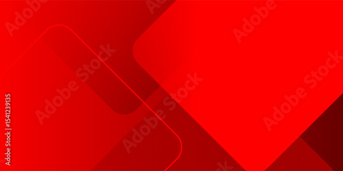 Red Abstract Geometric Background. Modern overlaping shape