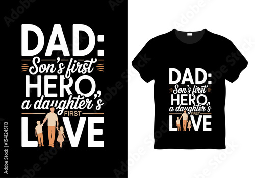 Retro Father’s Day Fishing Boat Scene Graphic for Men's T-Shirt Design