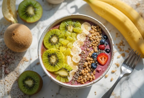 Macro Shot of Delicious Breakfast Food with Steam