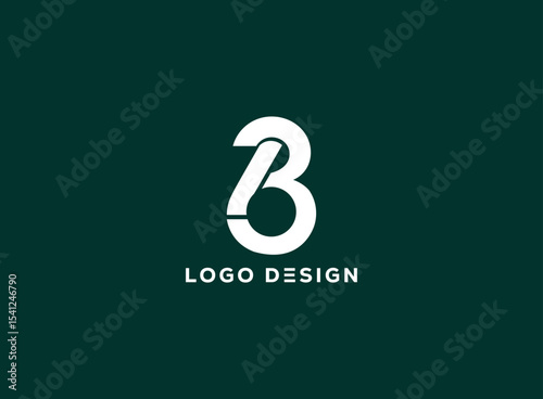 Modern 36 monogram logo design in white on dark green background with minimal rounded typography, perfect for branding, personal identity, or digital business use