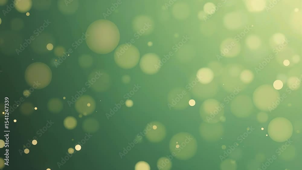 green bokeh abstract background
