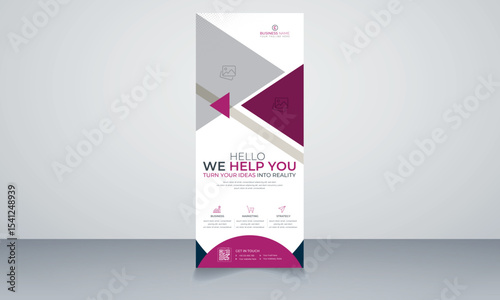 business roll up display standee for presentation purpose