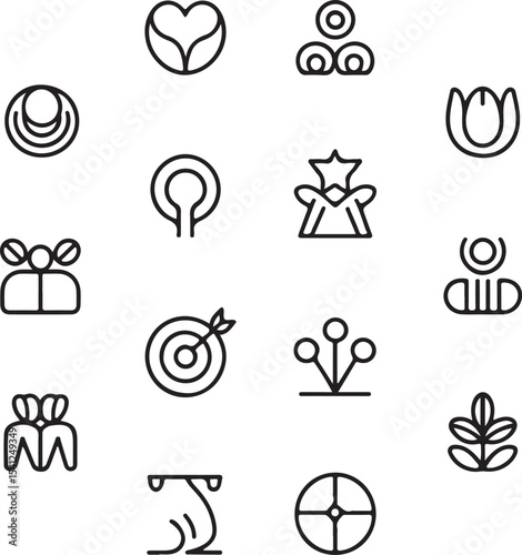 set of icons