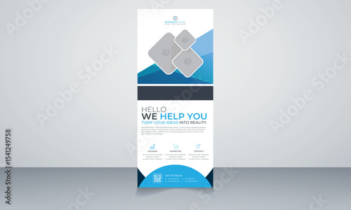 business roll up display standee for presentation purpose