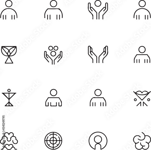 set of icons