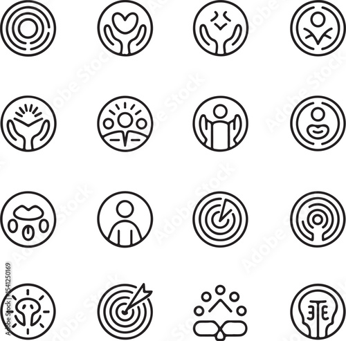 set of icons