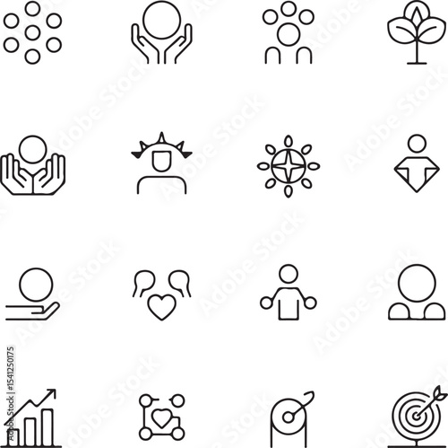 set of icons