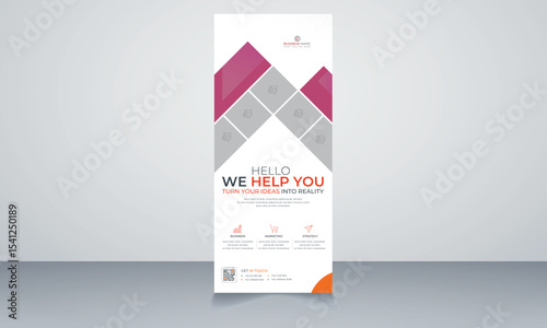 business roll up display standee for presentation purpose