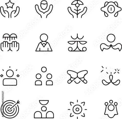set of icons