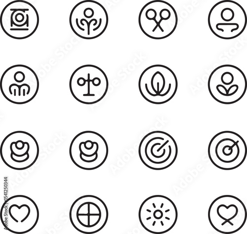 set of icons