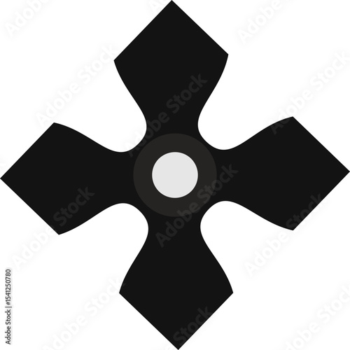 Ninja Shuriken Illustration