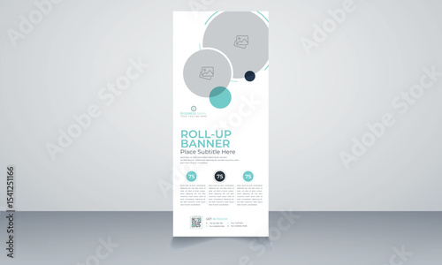 business roll up display standee for presentation purpose
