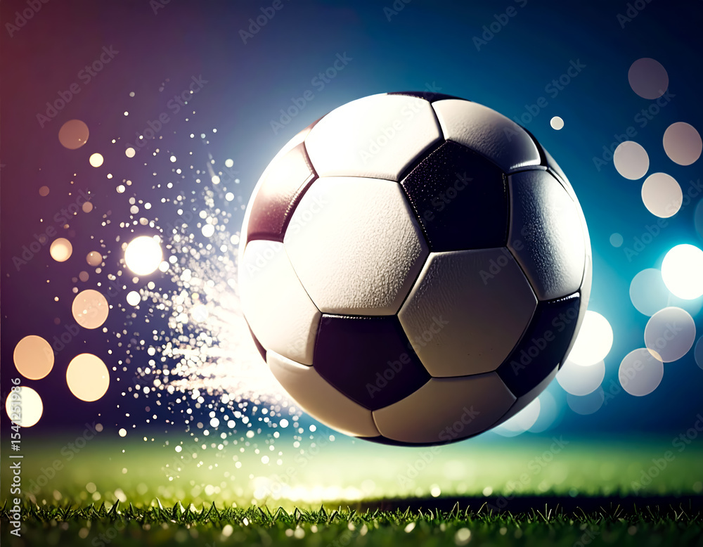 Obraz premium football banner poster match background design