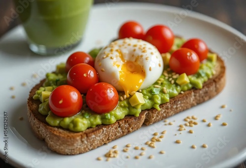 Macro Shot of Delicious Breakfast Food with Steam