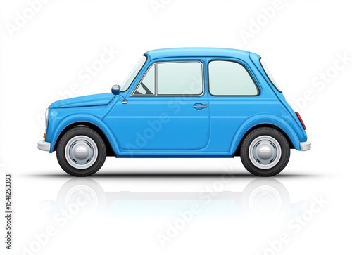 retro car isolated on white