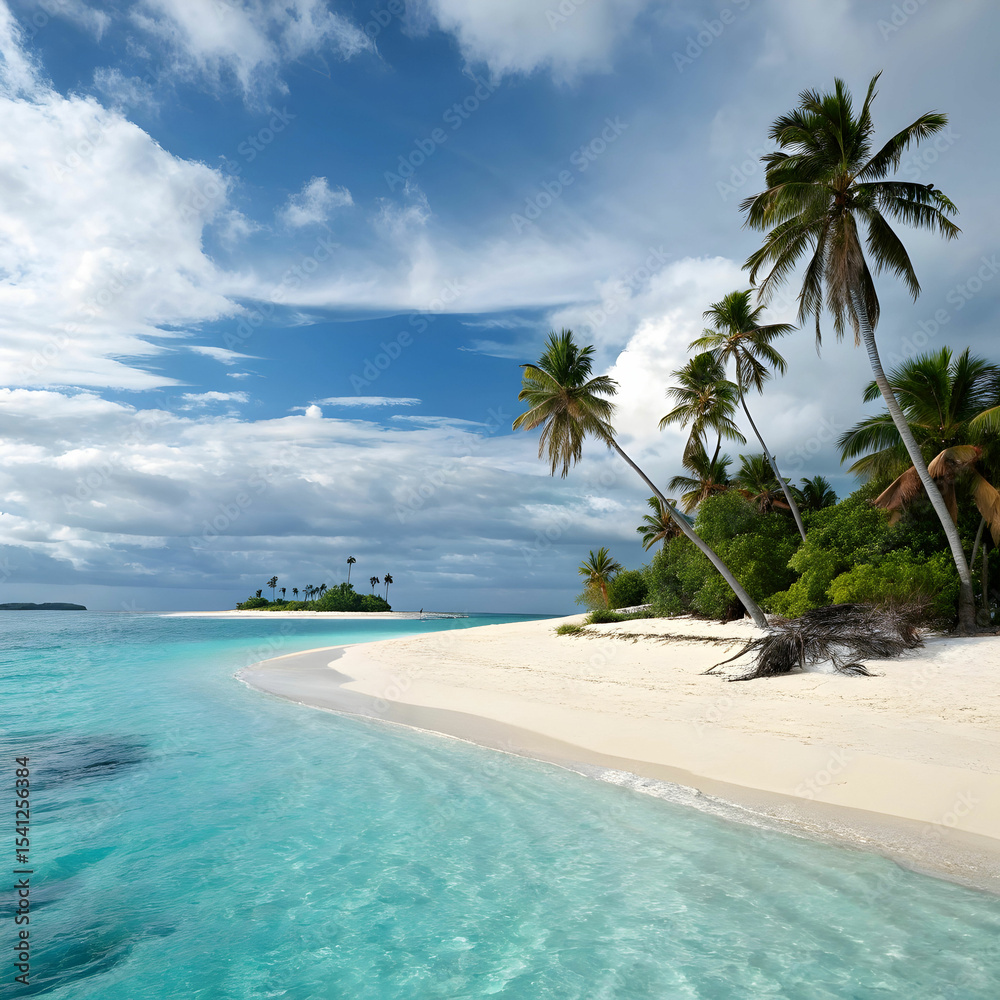 Obraz premium vacation on a deserted island in the tropics