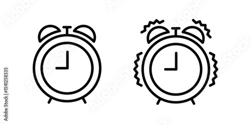 Alarm clock vector icon