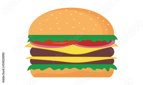 Burger hamburger delicious fast food cheeseburger