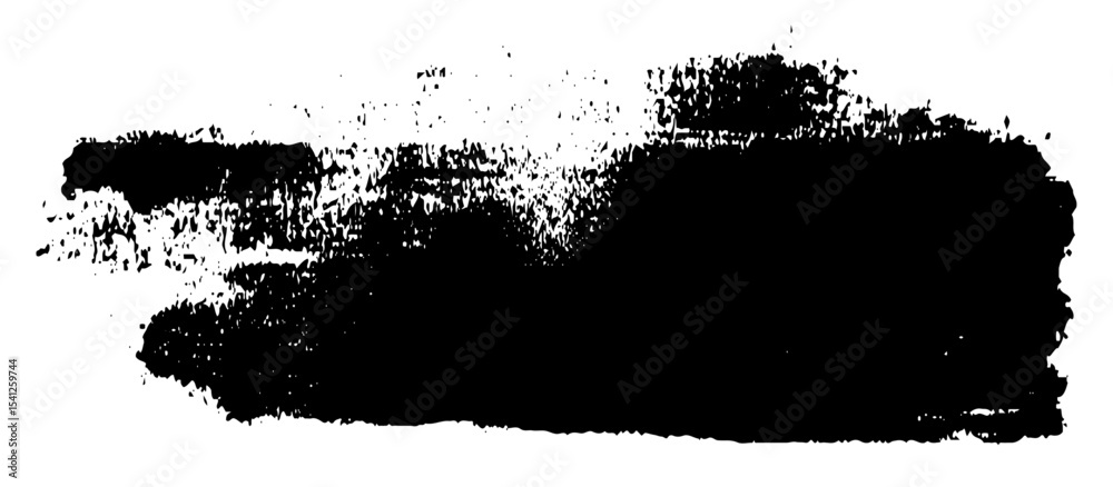 Fototapeta premium Painted grunge stripes set. Set of vector brush strokes illustration