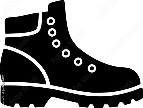 hiking boots icon vector illustration
