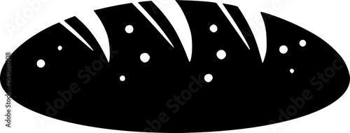 bread loaf icon vector illustration
