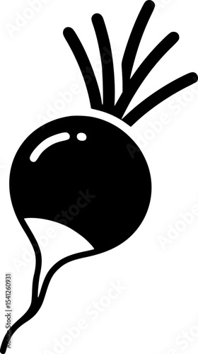 radish icon vector illustration
