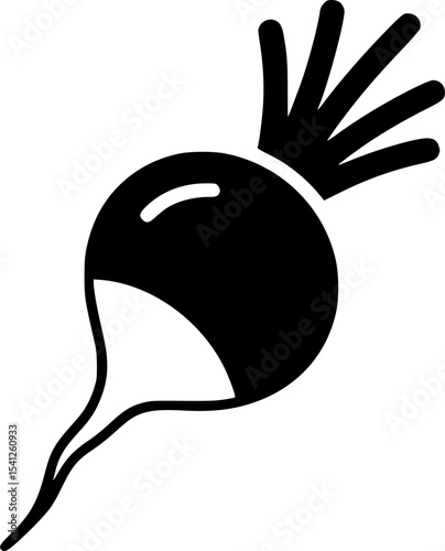 radish icon vector illustration
