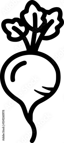 radish icon vector illustration
