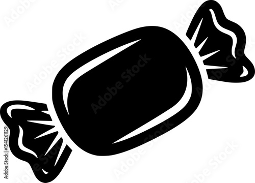 candy wrapper icon vector illustration
