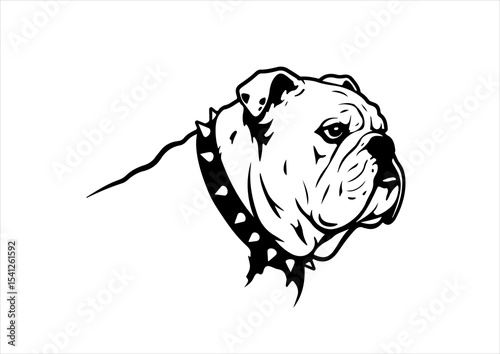 silhouette, vector, dog, bulldog, icon, graphic, isolated, stencil, drawing, illustration, black, design, puppy, sign, pet, cute, symbol, outline, art, tattoo, breed, white, animal, cartoon, logo, 
