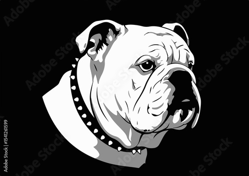 silhouette, vector, dog, bulldog, icon, graphic, isolated, stencil, drawing, illustration, black, design, puppy, sign, pet, cute, symbol, outline, art, tattoo, breed, white, animal, cartoon, logo, 