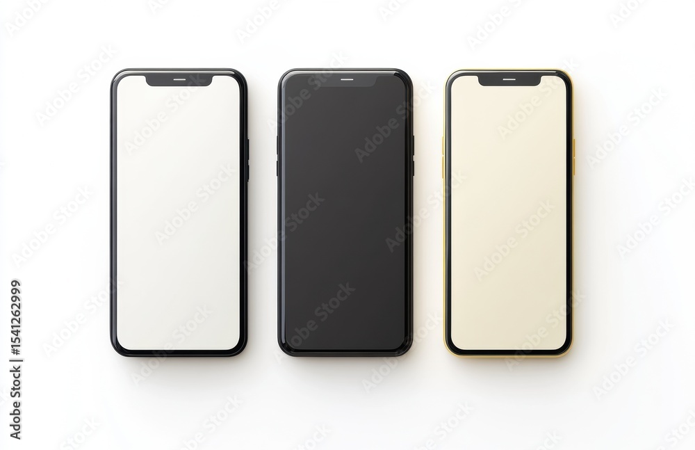 mobile phone isolated on white