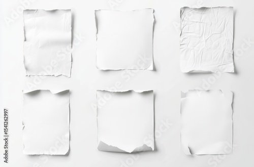 Wallpaper Mural set of white paper sheets Torontodigital.ca