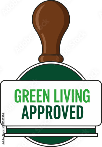 Green Living Approved Stamp