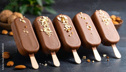 Magnum - A luxury ice cream bar coated in thick Belgian chocolate. Comes in classic flavors like vanilla, almond, and white chocolate. Known for its rich texture and indulgent taste. 