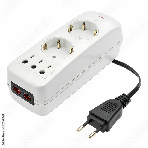 electric plug isolated on white