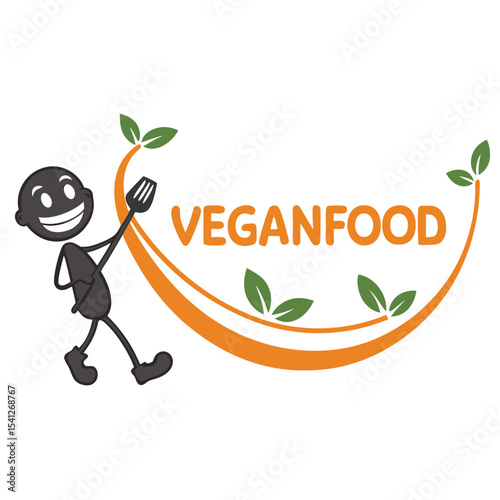 Healthy food concept with an organic green leaf eco design, a natural symbol of plant-based nutrition