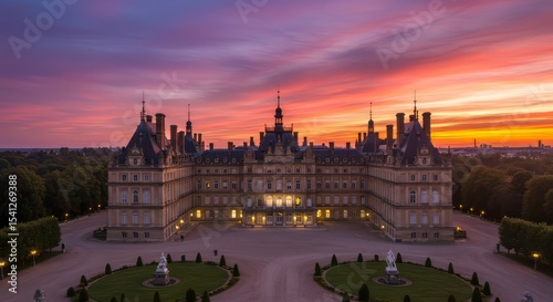 Palace at Sunset View From Above